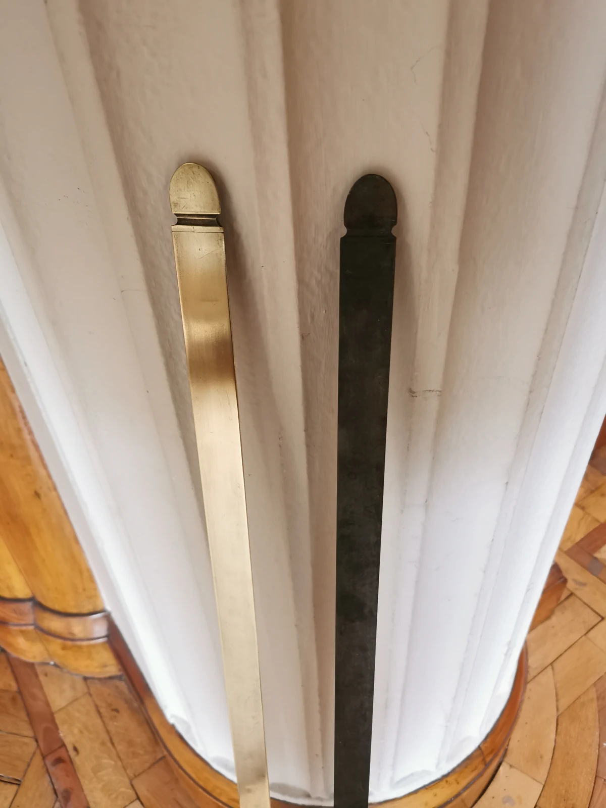 Brass restoration before and after result